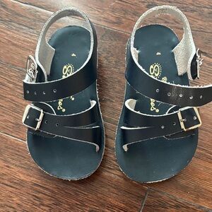 Sun San Navy Blue Kids' Double-Buckle Sandals